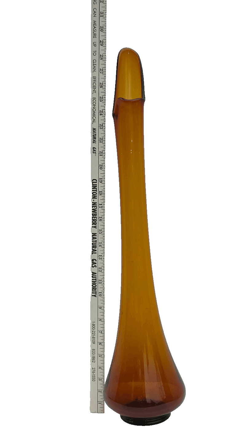 LE Smith Hand Swung Glass 28.5" Tall Floor Vase Simplicity/ Smoothie Fat Bottom - Thumbnail 15