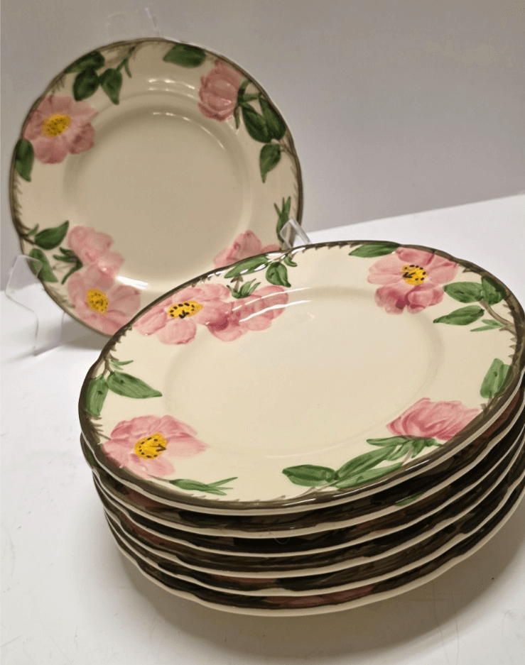 Vintage Franciscan Desert Rose Salad Plate 8" Qty: 1 - 7 Made in USA -Interspace - Thumbnail 4
