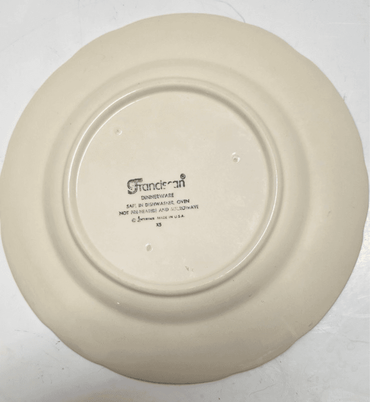 Franciscan Desert Rose 9.5" Luncheon / Breakfast Plate Made in USA / Interspace - Thumbnail 4