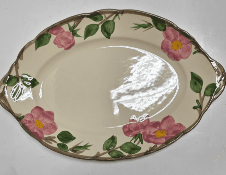Vintage Franciscan Desert Rose 12" Oval Handled Platter/Serving Tray Made in Eng - Thumbnail 4