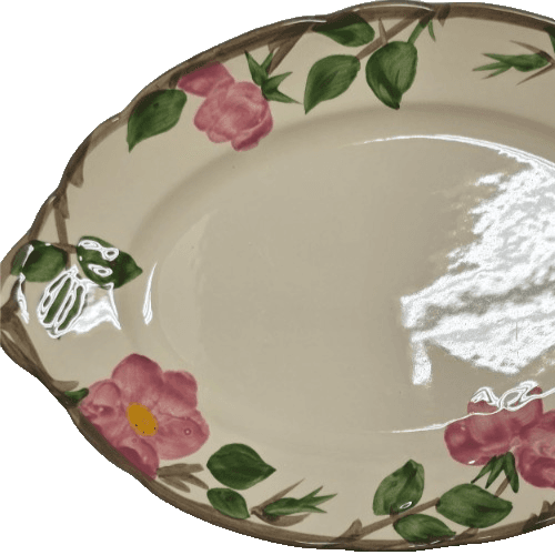 Vintage Franciscan Desert Rose 12" Oval Handled Platter/Serving Tray Made in Eng - Thumbnail 9
