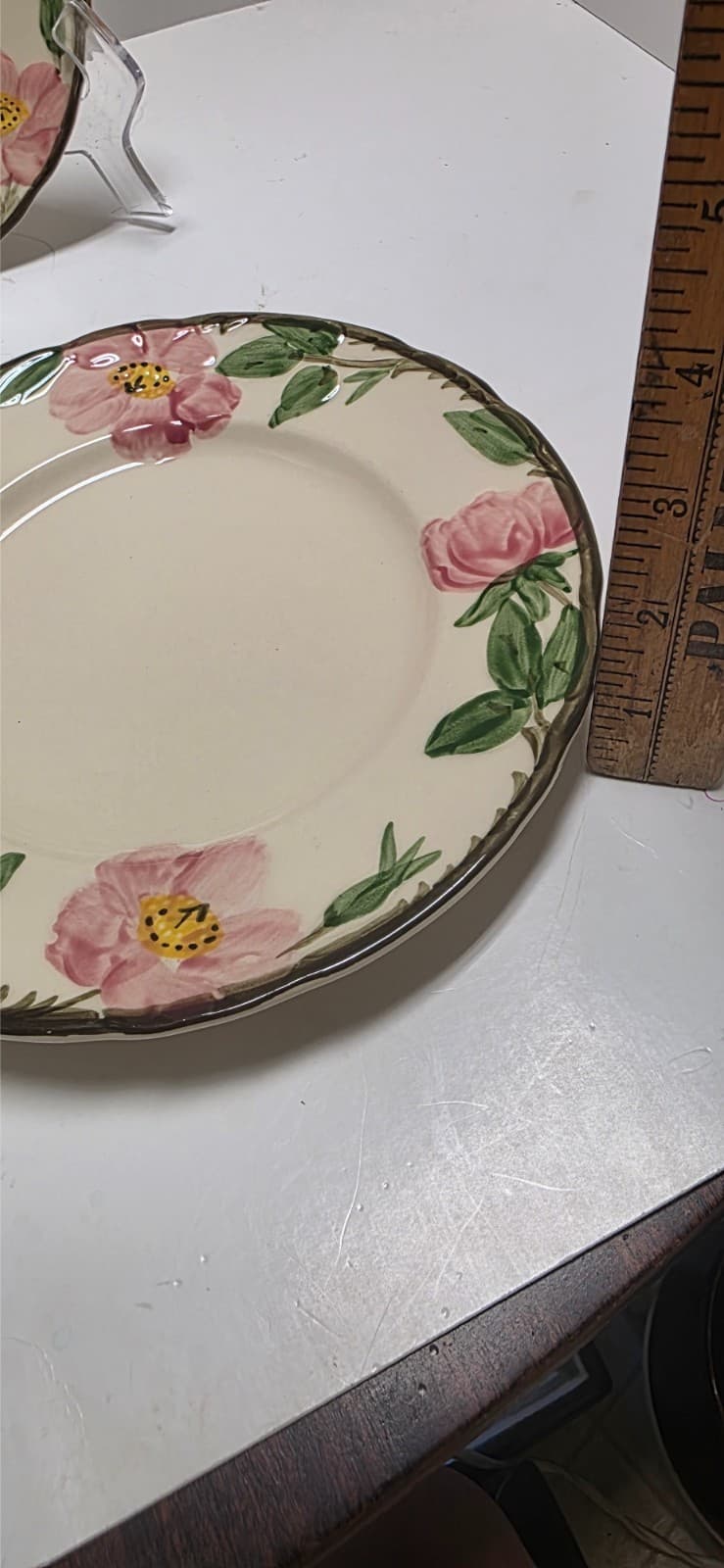 Vintage Franciscan Desert Rose 10.5" Dinner Plate(USA 76-77) (Eng85-2002) logos - Thumbnail 8