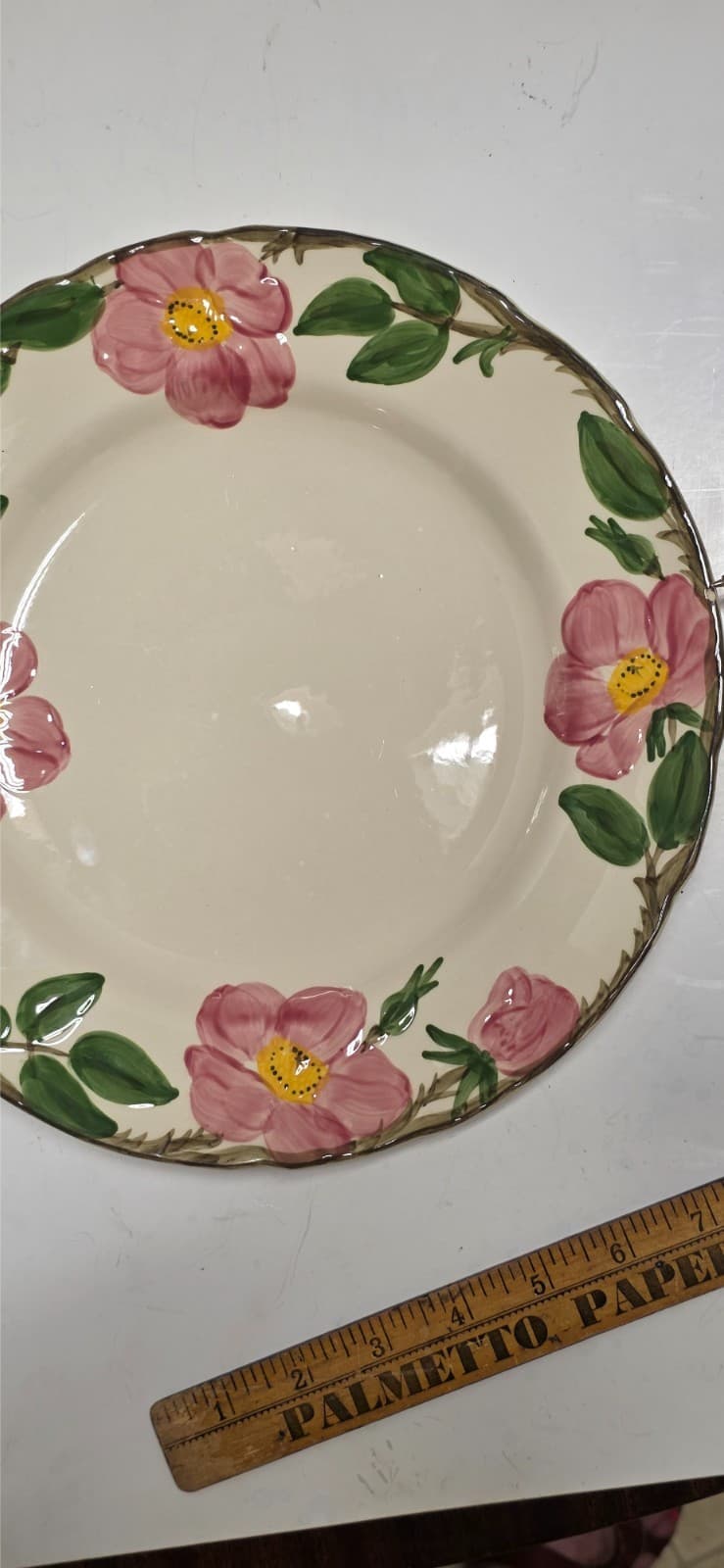 Vintage Franciscan Desert Rose 10.5" Dinner Plate(USA 76-77) (Eng85-2002) logos - Thumbnail 6