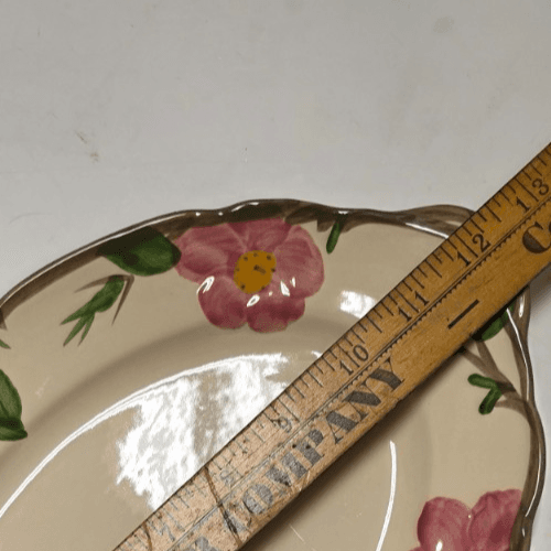 Vintage Franciscan Desert Rose 12" Oval Handled Platter/Serving Tray Made in USA - Thumbnail 12