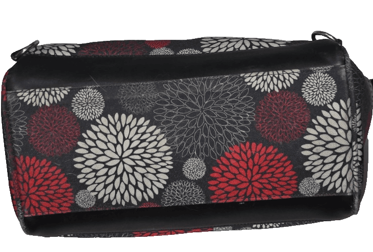 Maevn ReadyGo Clinical Backpack/Medical Tote Bag Red White Grey Floral Dhalia - Thumbnail 13