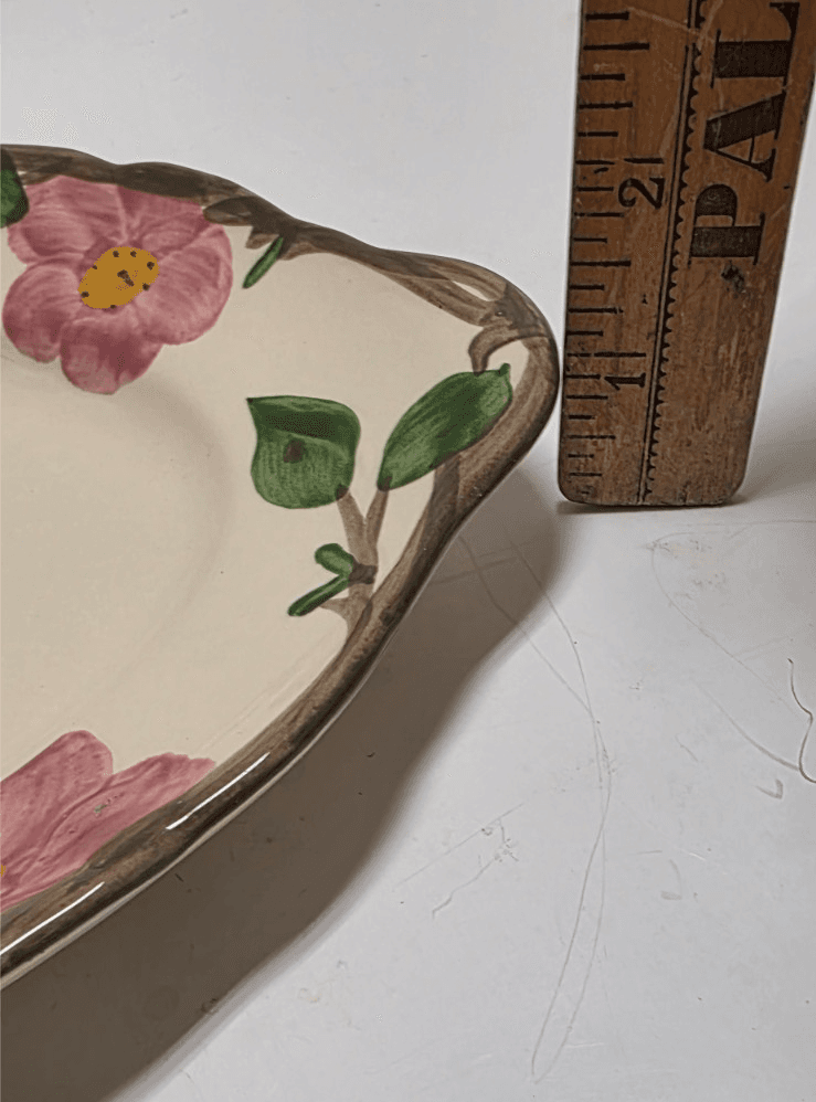 Vintage Franciscan Desert Rose 12" Oval Handled Platter/Serving Tray Made in Eng - Thumbnail 3