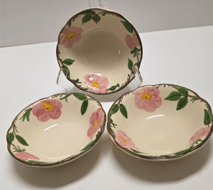 Vintage Franciscan Desert Rose Dessert Bowl Made in USA Flying "F" Backstamp. - Thumbnail 3