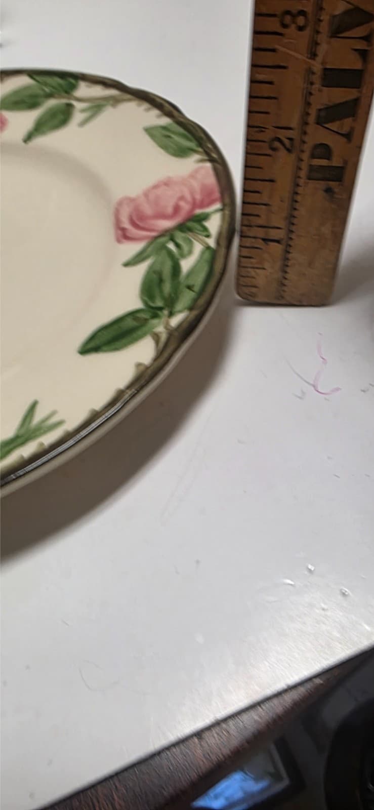 Vintage Franciscan Desert Rose 10.5" Dinner Plate(USA 76-77) (Eng85-2002) logos - Thumbnail 9