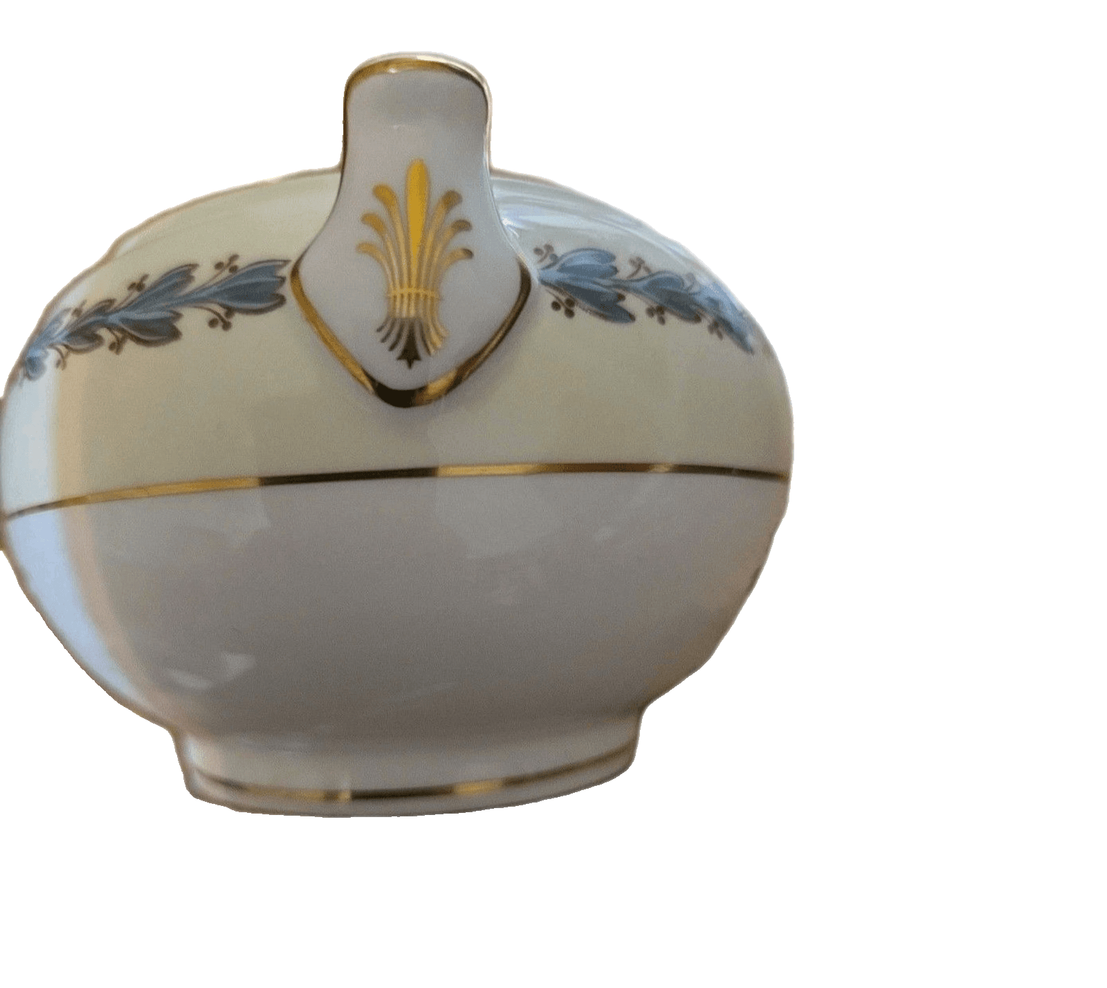 Vintage Wedgewood Appledore Bone China W3257 Suger Bowl & Lid Made in England - Thumbnail 8