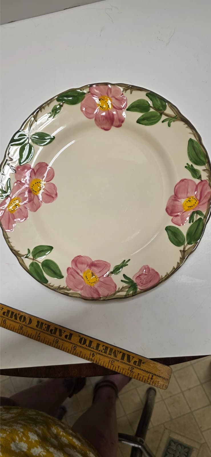 Vintage Franciscan Desert Rose 10.5" Dinner Plate(USA 76-77) (Eng85-2002) logos - Thumbnail 4