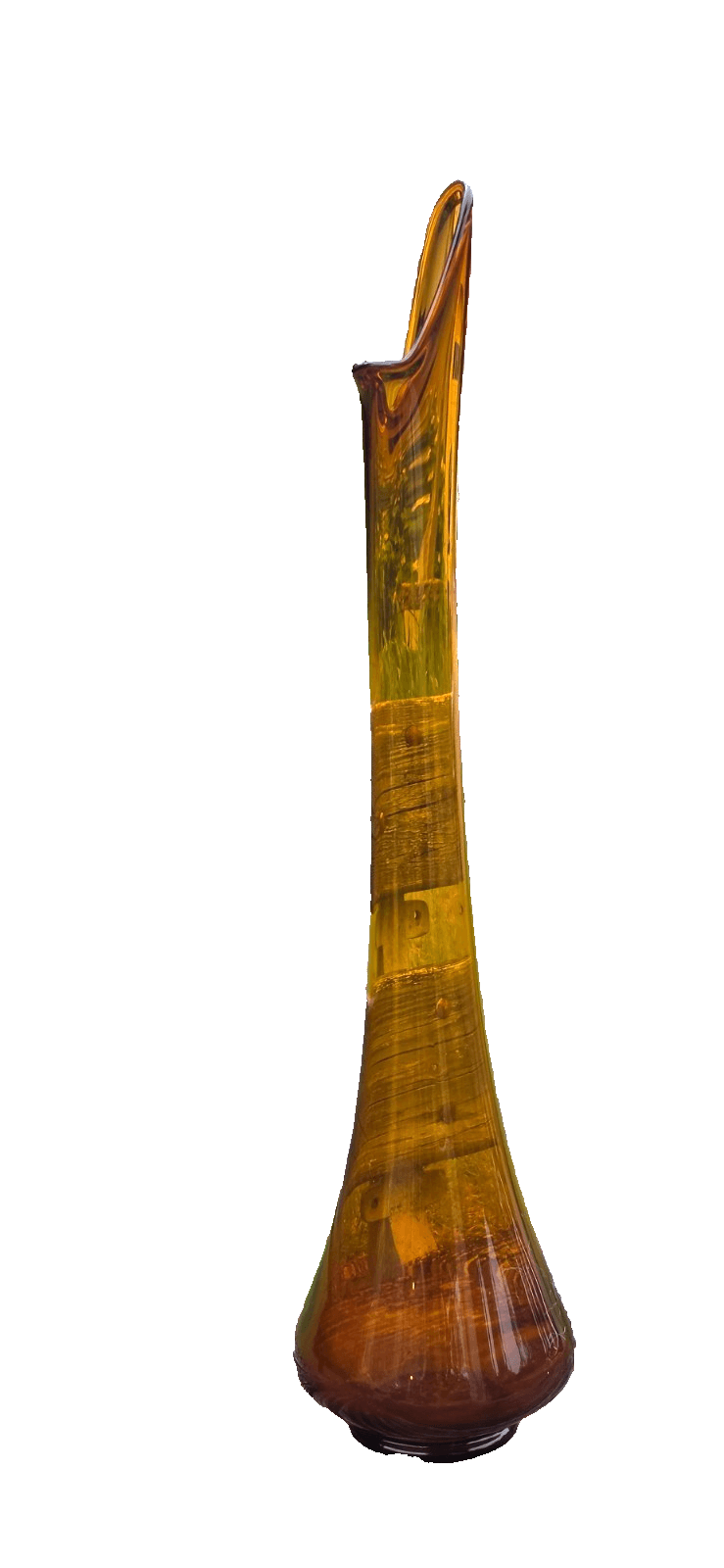 LE Smith Hand Swung Glass 28.5" Tall Floor Vase Simplicity/ Smoothie Fat Bottom - Thumbnail 6