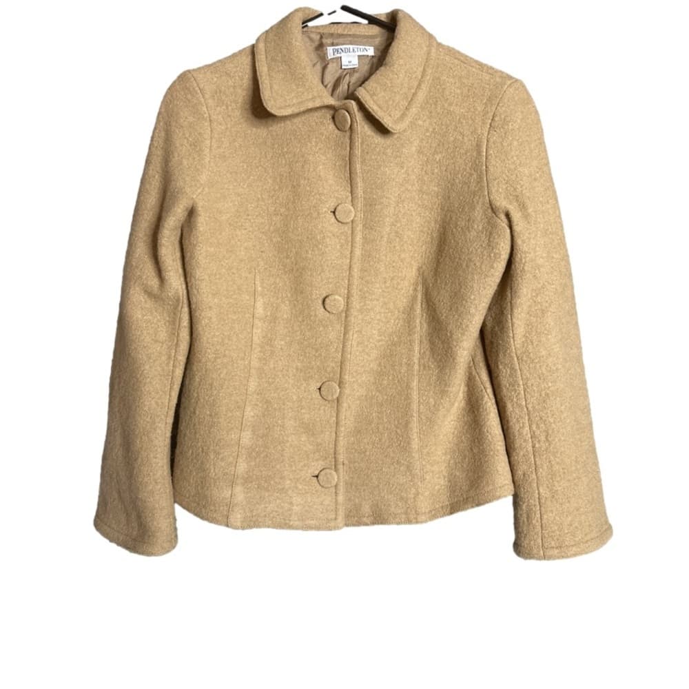TAN wool Pendleton blazer - Thumbnail 2