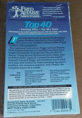 Fred Astaire Dance Studios Top 40 Vhs Sealed - Thumbnail 2
