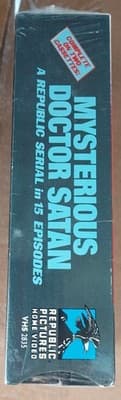 Mysterious Doctor Satan A Republic Serial In 15 Episodes Vhs - Thumbnail 3