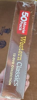 Western Classics 50 Movie Pack DVD 12 Disc Set NEW SEALED - Thumbnail 5