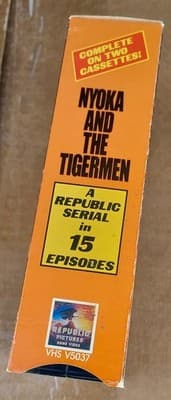 Nyoka and the Tigermen (VHS, 2-Tape Set) Republic Serial Vintage Classic - Thumbnail 6