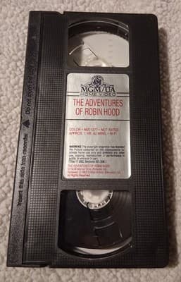 The Adventures of Robin Hood VHS Tape VCR 1989 from 1938 Movie Action FREE SHIP - Thumbnail 6