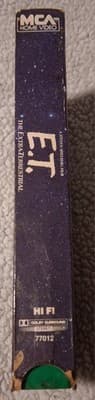 E.T. The Extra-Terrestrial 1988 VHS MCA Watermarks, Green - Thumbnail 4