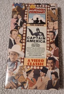 Captain America 1944 Serial Vhs The Nostalgia Merchant