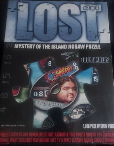 LOST Mystery Of The Island 1000 Piece Puzzle #3 of 4 "The Numbers"