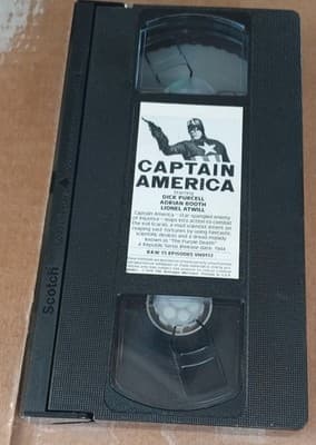 Captain America 1944 Vhs 15 Episode B&W The Nostalgia Merchant - Thumbnail 7
