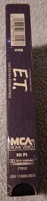E.T. The Extra-Terrestrial 1988 VHS MCA Watermarks, Green - Thumbnail 3
