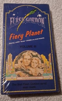 Flash Gordon: Fiery Planet Vol 3, Ch. 7-9 VHS SEALED - NEW! United American 1986
