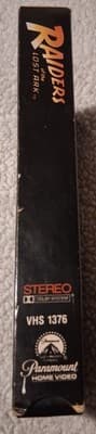 Paramount Indiana Jones and the Raiders of the Lost Ark VHS Tape - Thumbnail 4