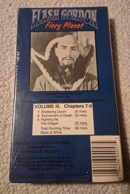 Flash Gordon: Fiery Planet Vol 3, Ch. 7-9 VHS SEALED - NEW! United American 1986 - Thumbnail 2