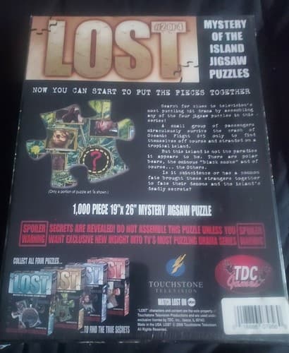 Lost Mystery Of The Island Jigsaww Puzzle #2 Of 4 - Thumbnail 2