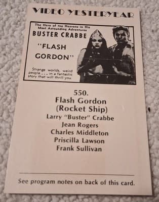 Reel Images Presents A Video Yesteryear Recording Flash Gordon 550 Rocketship - Thumbnail 6