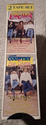 Learn Country Line Dancing VHS Video Vintage 2 Tape Set - Thumbnail 4