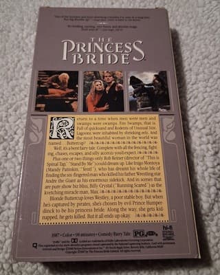 The Princess Bride 1987 VHS Good Condition With Case - Thumbnail 2