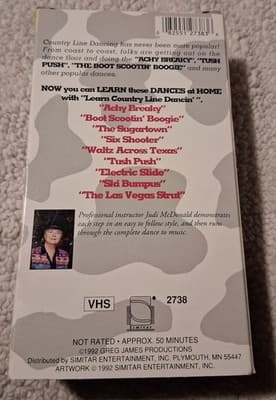 Learn Country Line Dancing VHS Video Vintage 2 Tape Set - Thumbnail 2