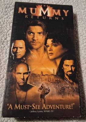 The Mummy Returns VHS 2001 Starring Brendan Fraser
