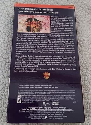 The Witches of Eastwick (VHS, 1993) - Thumbnail 2