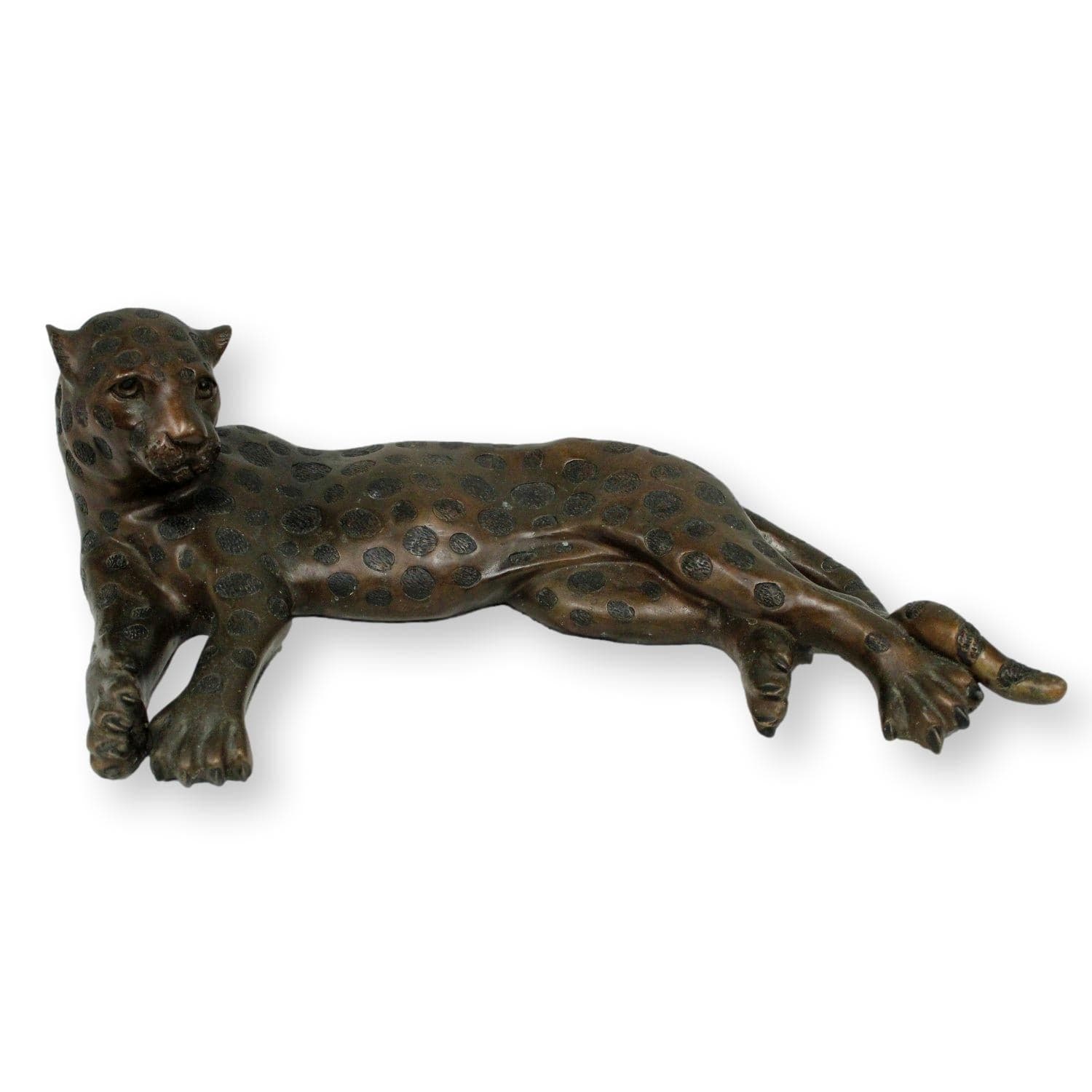 Bronze Leopard Sculpture