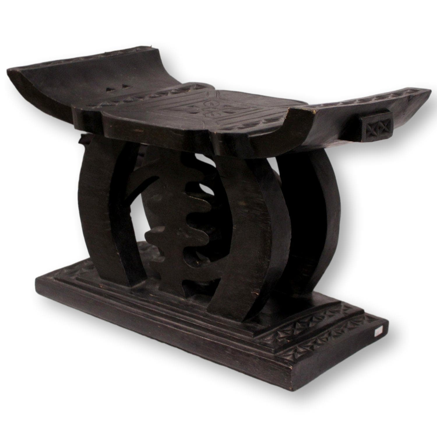 Hand Carved Asian Garden Stool/Plant Stand - Thumbnail 3