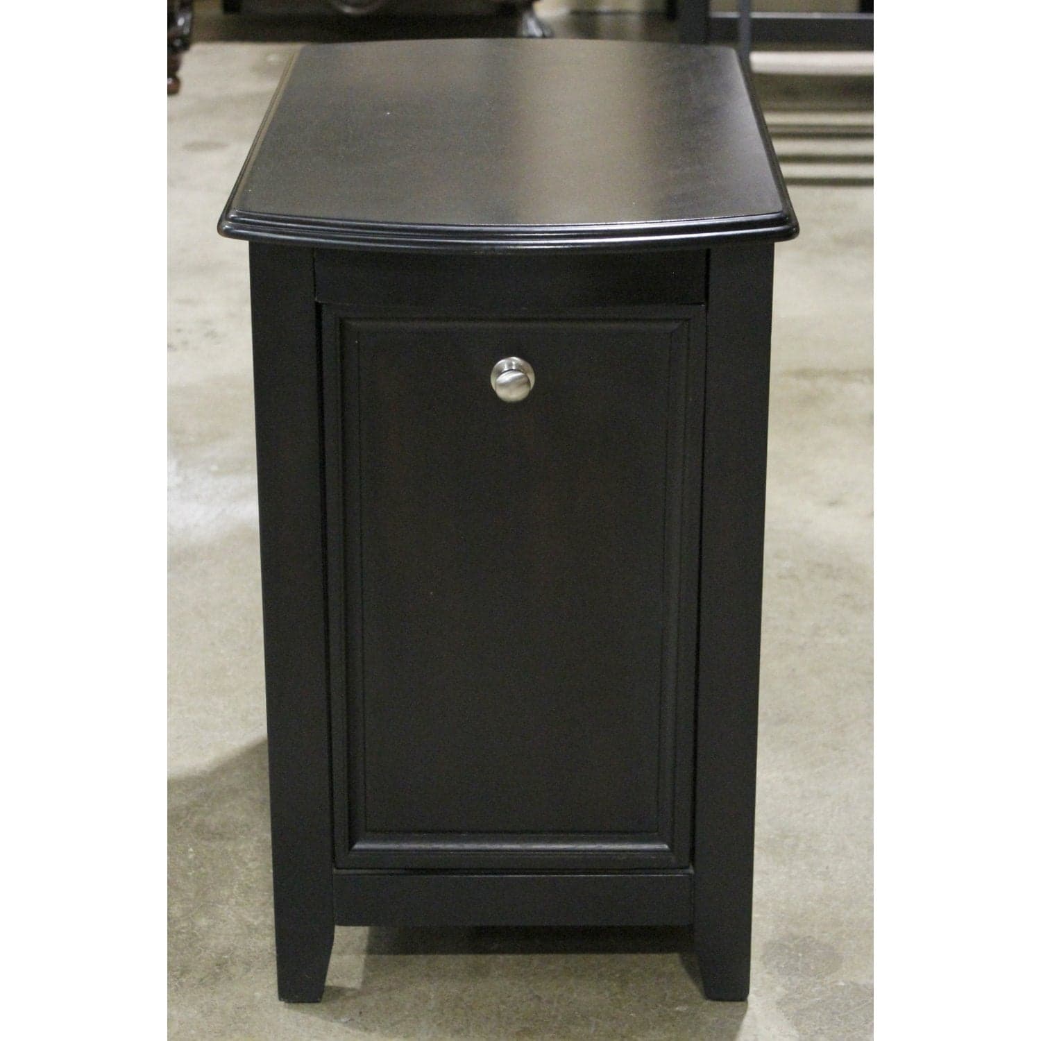 Tilt-Front Espresso Nightstand - Espresso - Thumbnail 3