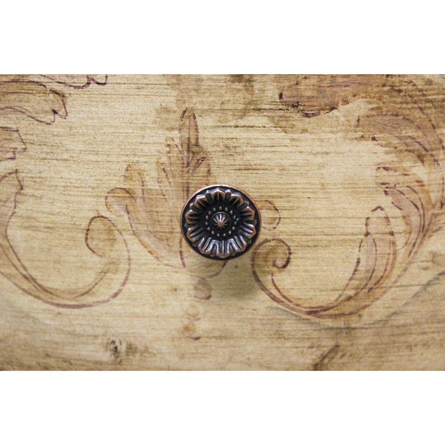 Oval 3 Drawer Handpainted Chest - Thumbnail 5