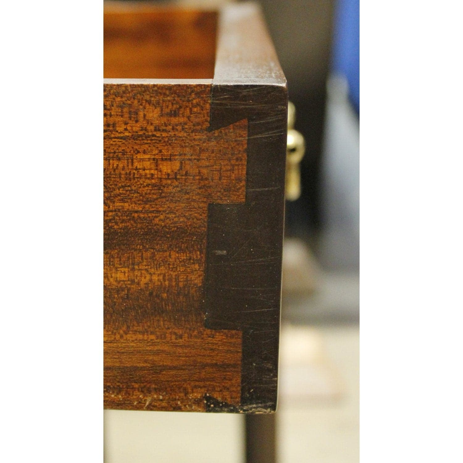 Mahogany Accent Cabinet w/Glass Doors & Tray - Mahogany - Thumbnail 7