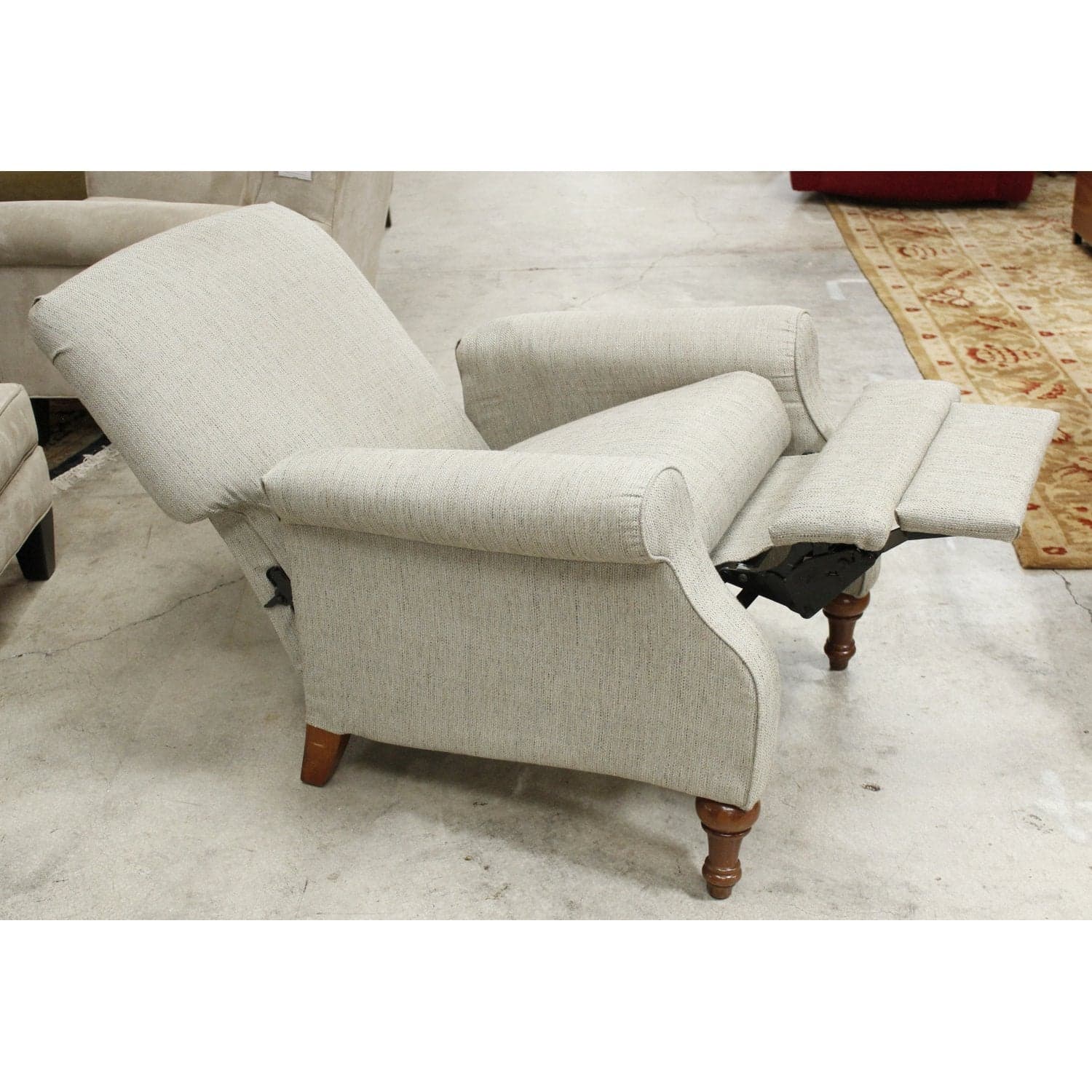 La-Z-Boy Oatmeal High-Leg Push-Back Recliner - Oatmeal - Thumbnail 2