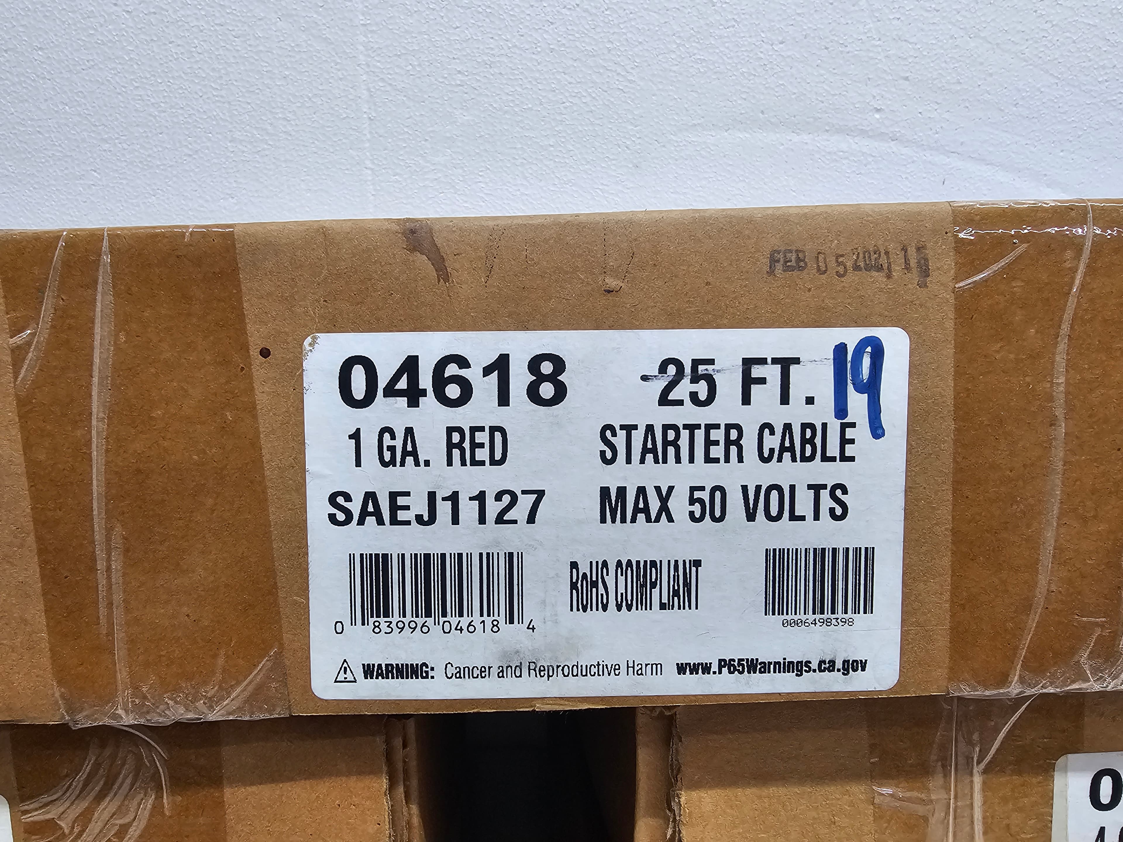 1 GA Red Starter Cable SAEJ1127 50 Volts - Thumbnail 4