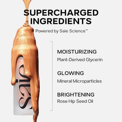 Saie Multipurpose Illuminator Dewy Highlighter Water-Based Glow- Roseglow (1 oz) - Thumbnail 4