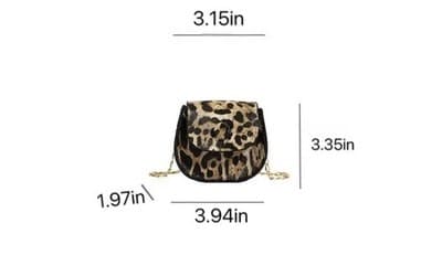 Leopard Crossbody Bag – Chic, Hands Free, Everyday Essential - Thumbnail 4