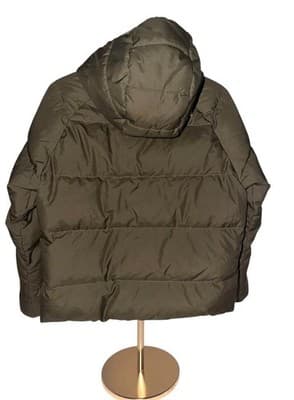 The North Face Boys Hooded Puffer Jacket Olive Green Camo Lining Size M - Thumbnail 4