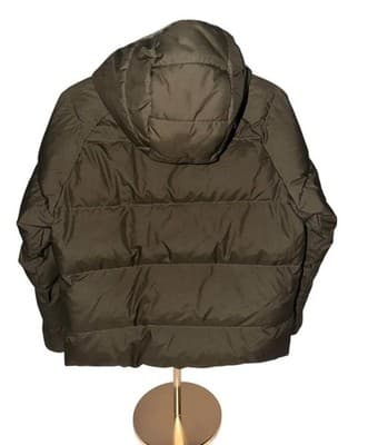 The North Face Boys Hooded Puffer Jacket Olive Green Camo Lining Size M - Thumbnail 8