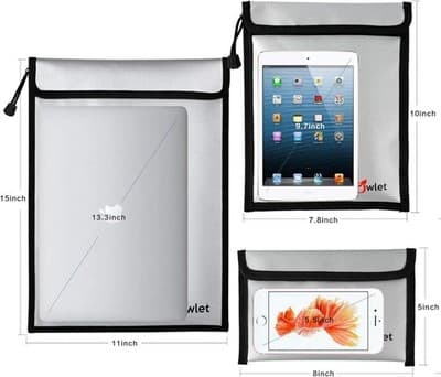 Fireproof & Waterproof Document Bag Set (3-Pack) - Thumbnail 3