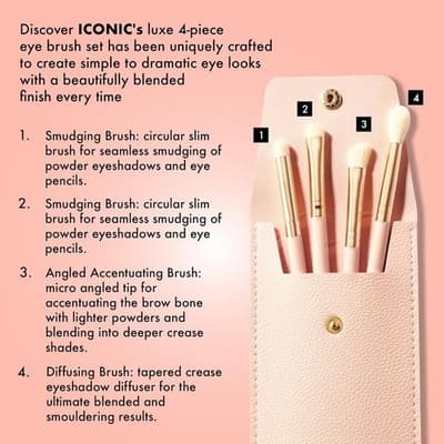 ICONIC London Eye Brush Set – Flawless Eyes Anywhere - Thumbnail 3