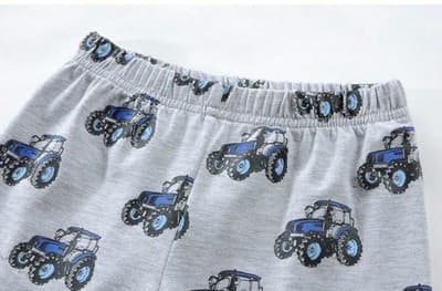 Boys Tractor Pajama Set (3T) — Soft, Easy, Bedtime Win - Thumbnail 3